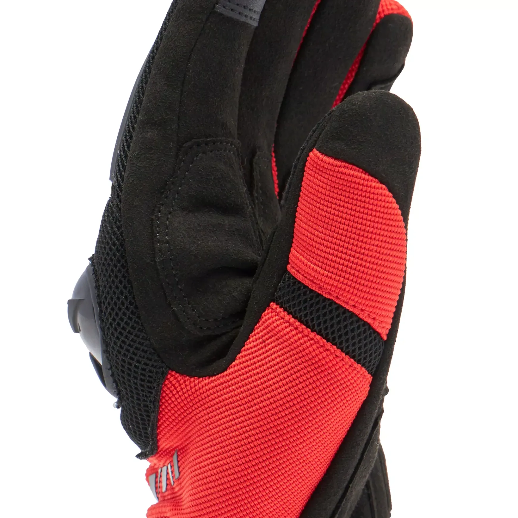 Dainese MIG 3 AIR TEX GLOVES BLACK/RED-LAVA
