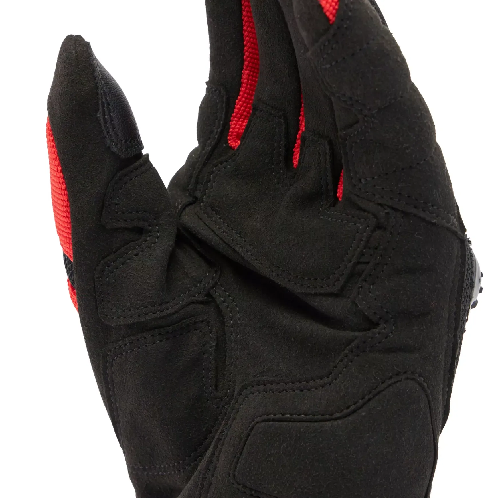 Dainese MIG 3 AIR TEX GLOVES BLACK/RED-LAVA