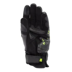 Dainese MIG 3 UNISEX LEATHER GLOVES BLACK/ANTHRACITE/YELLOW-FLUO