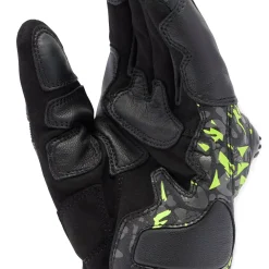 Dainese MIG 3 UNISEX LEATHER GLOVES BLACK/ANTHRACITE/YELLOW-FLUO