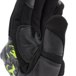 Dainese MIG 3 UNISEX LEATHER GLOVES BLACK/ANTHRACITE/YELLOW-FLUO