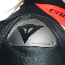 Dainese MISANO 3 PERF. D-AIR® 1PC LEATHER SUIT WMN BLACK/RED/FLUO-RED Outlet