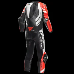 Dainese MUGELLO 3 PERF. D-AIR® 1PC LEATHER SUIT BLACK/FLUO-RED/WHITE Online