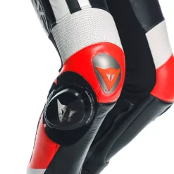 Dainese MUGELLO 3 PERF. D-AIR® 1PC LEATHER SUIT BLACK/FLUO-RED/WHITE Online