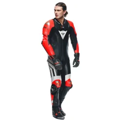 Dainese MUGELLO 3 PERF. D-AIR® 1PC LEATHER SUIT BLACK/FLUO-RED/WHITE Online