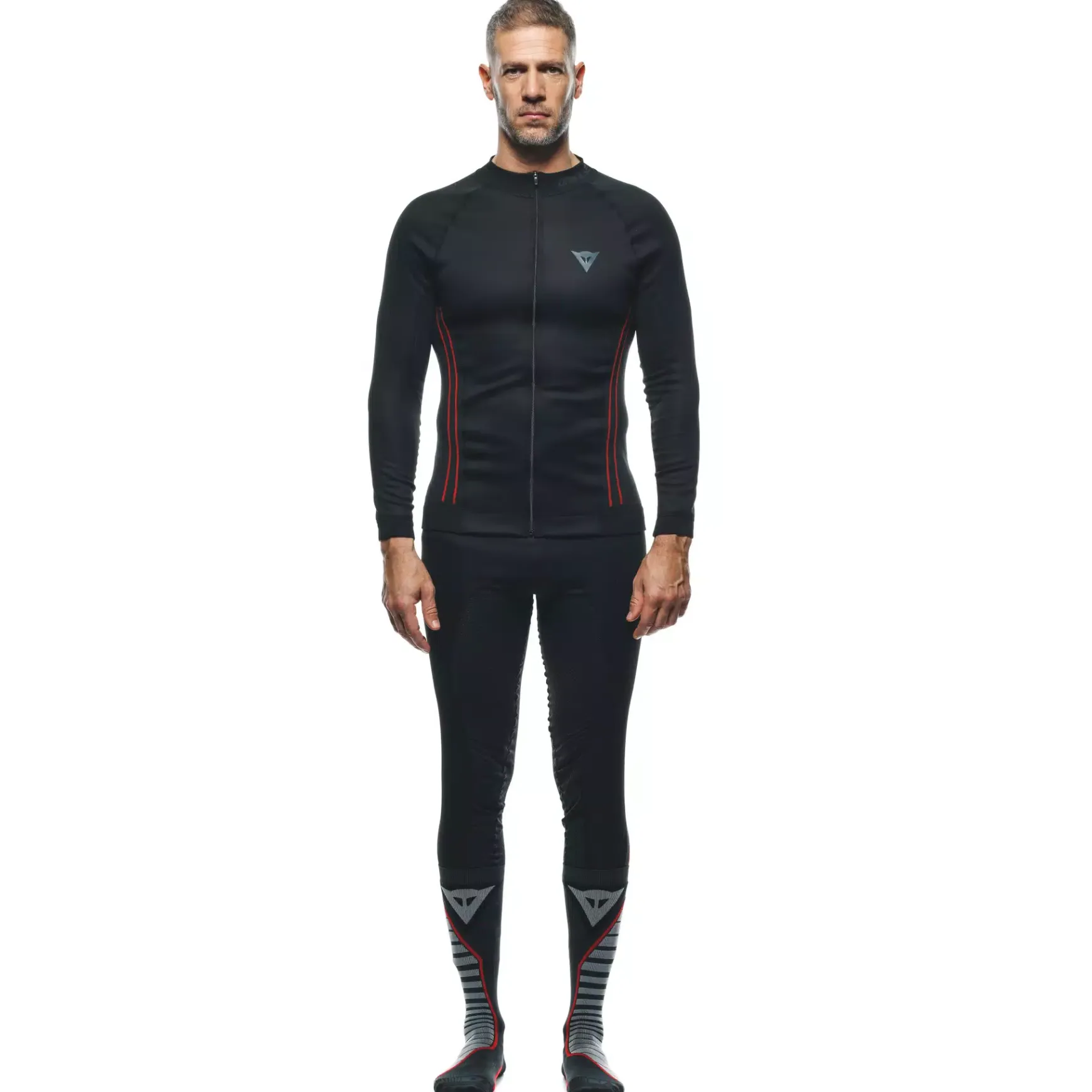 Dainese NO WIND THERMO LS BLACK/RED Hot