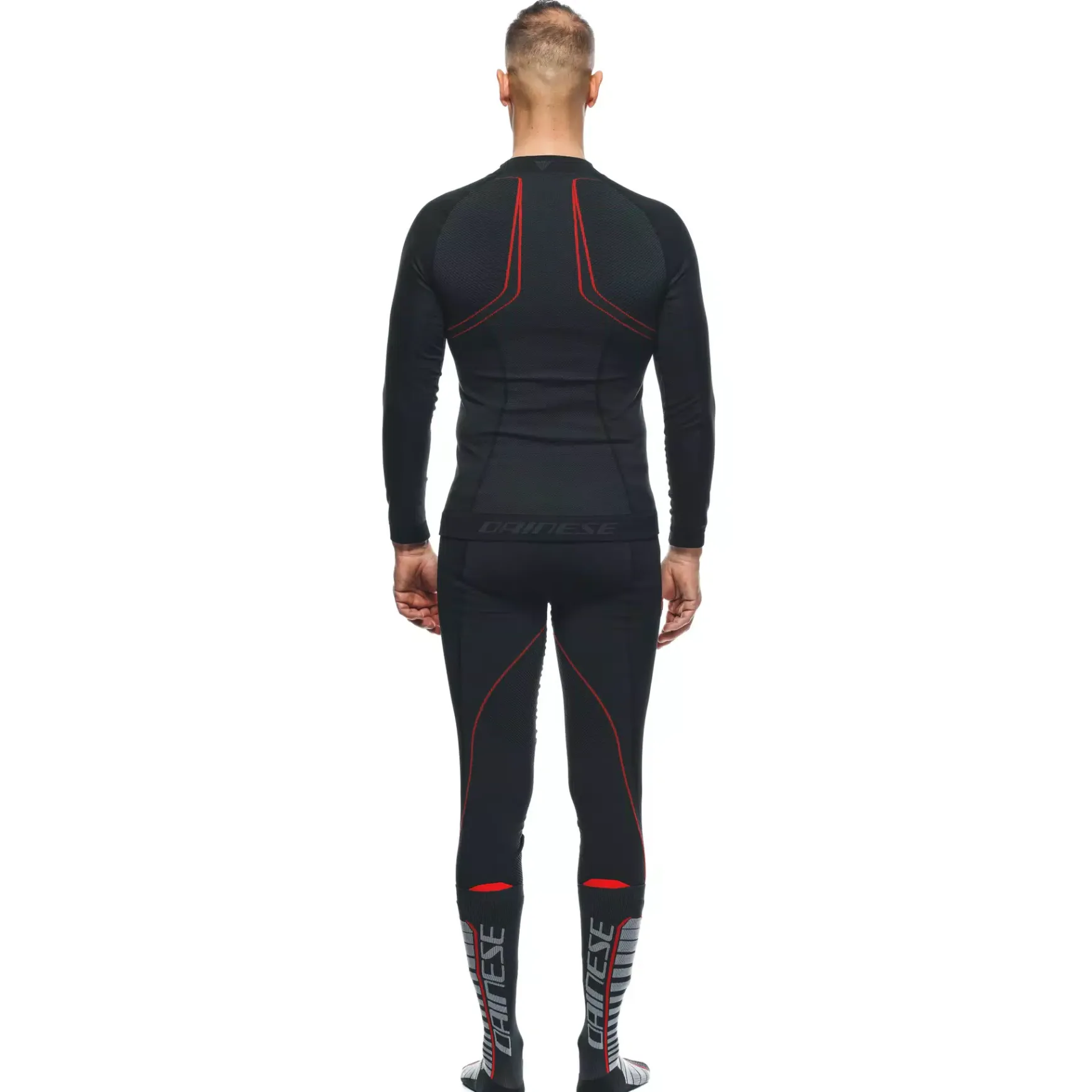 Dainese NO WIND THERMO LS BLACK/RED Hot