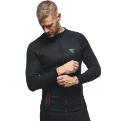 Dainese NO WIND THERMO LS BLACK/RED Hot