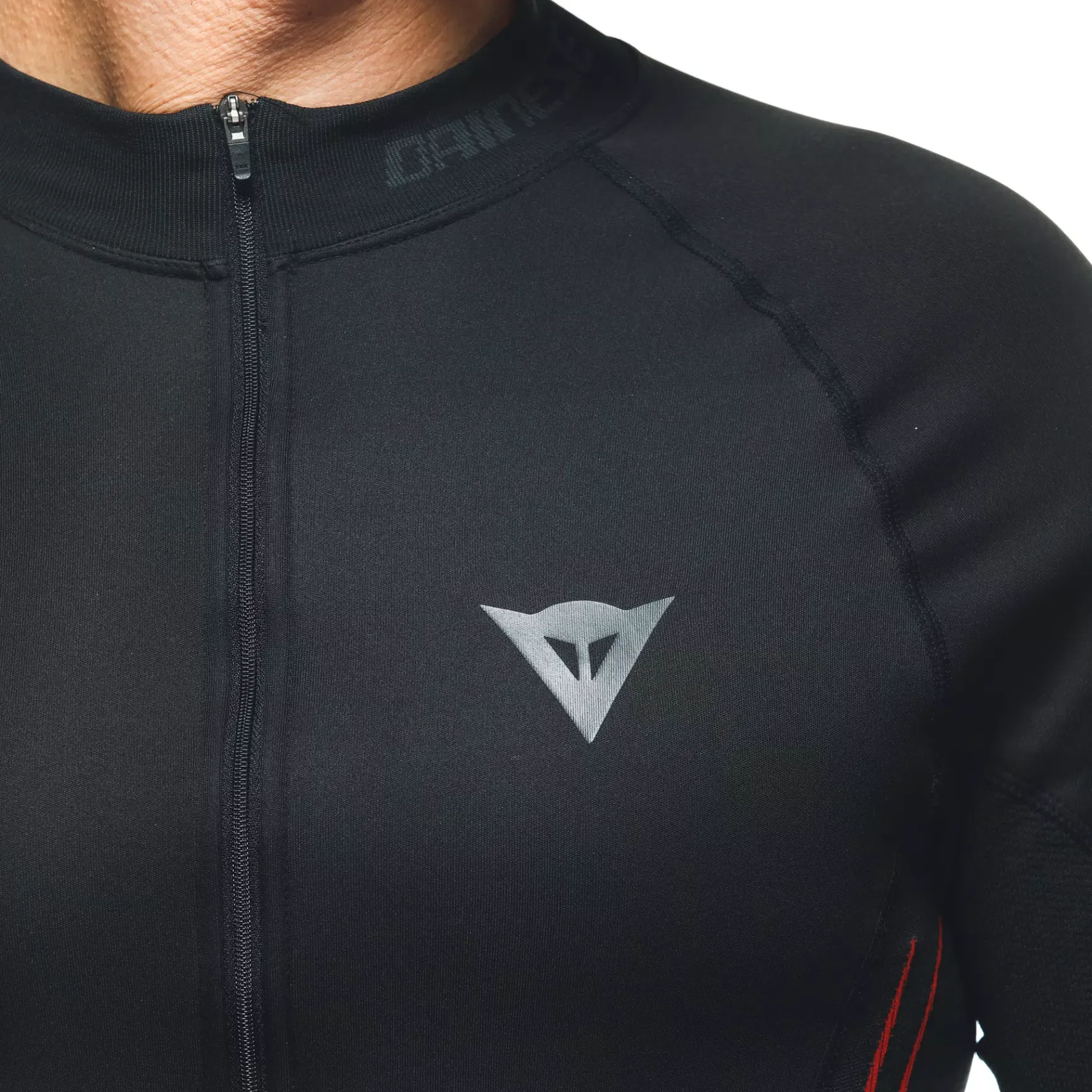 Dainese NO WIND THERMO LS BLACK/RED Hot