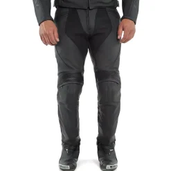 Dainese PONY 3 PERF. LEATHER PANTS BLACK-MATT Hot