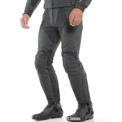 Dainese PONY 3 S/T LEATHER PANTS BLACK-MATT Hot