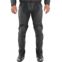 Dainese PONY 3 S/T LEATHER PANTS BLACK-MATT Hot