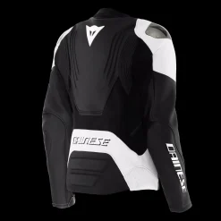 Dainese RACING 5 - DAMEN-MOTORSCHUTZJACKE AUS LEDER BLACK/WHITE Hot