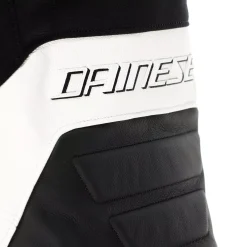 Dainese RACING 5 - DAMEN-MOTORSCHUTZJACKE AUS LEDER BLACK/WHITE Hot