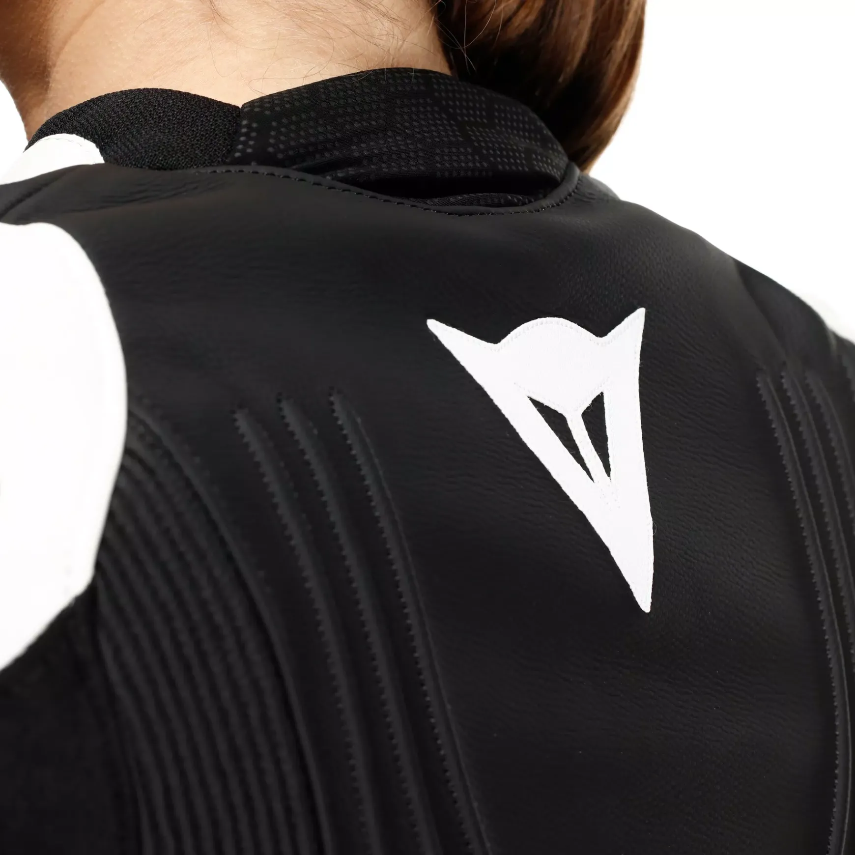 Dainese RACING 5 - DAMEN-MOTORSCHUTZJACKE AUS LEDER BLACK/WHITE Hot
