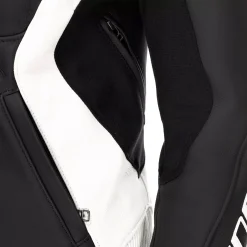 Dainese RACING 5 - DAMEN-MOTORSCHUTZJACKE AUS LEDER BLACK/WHITE Hot