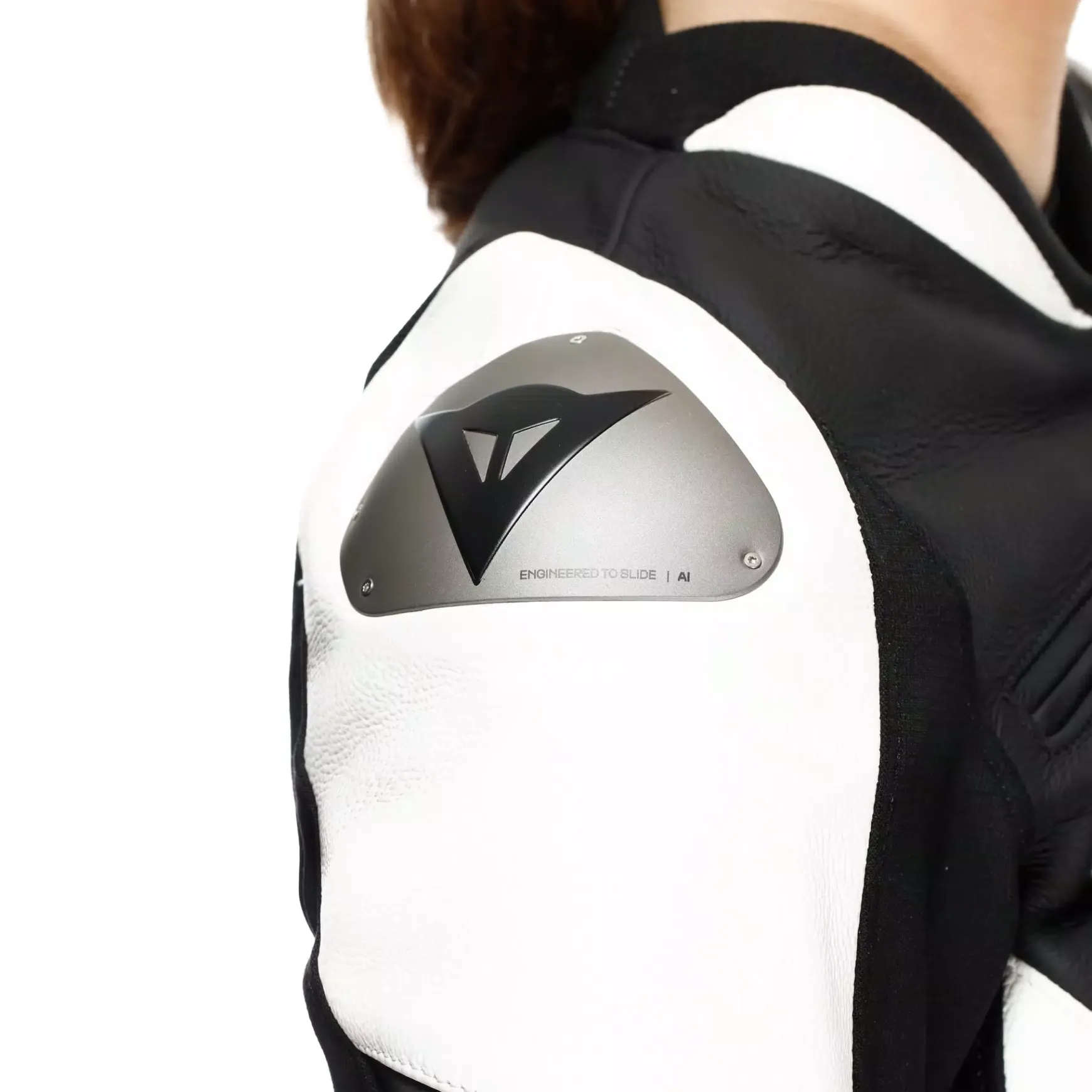 Dainese RACING 5 - DAMEN-MOTORSCHUTZJACKE AUS LEDER BLACK/WHITE Hot