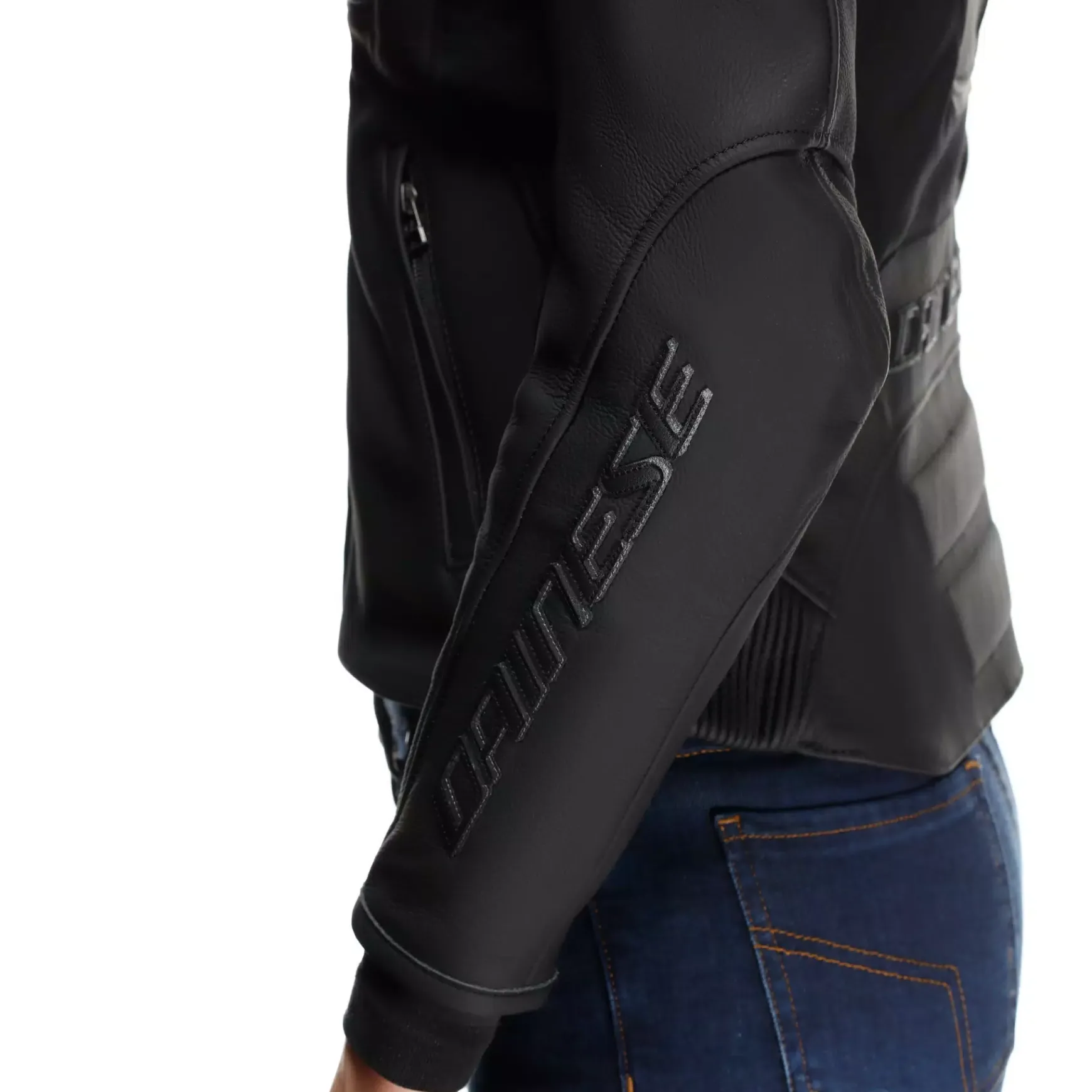 Dainese RACING 5 - DAMEN-MOTORSCHUTZJACKE AUS LEDER BLACK/BLACK Discount