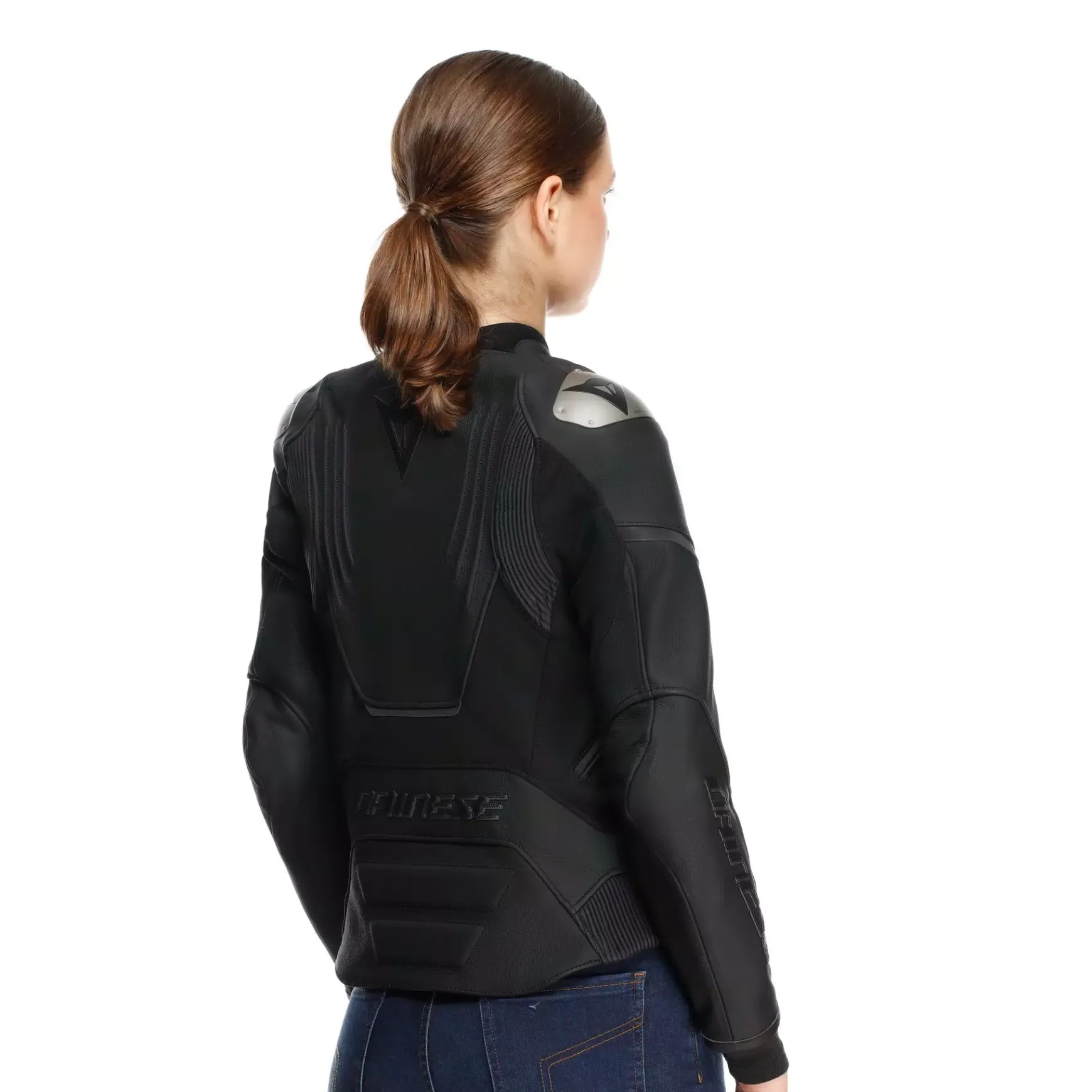 Dainese RACING 5 - DAMEN-MOTORSCHUTZJACKE AUS LEDER BLACK/BLACK Discount