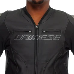 Dainese RACING 5 - MOTORRADLEDERJACKE HERREN BLACK/BLACK/BLACK Best