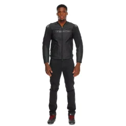 Dainese RACING 5 - MOTORRADLEDERJACKE HERREN BLACK/BLACK/BLACK Best