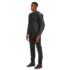 Dainese RACING 5 - MOTORRADLEDERJACKE HERREN BLACK/BLACK/BLACK Best