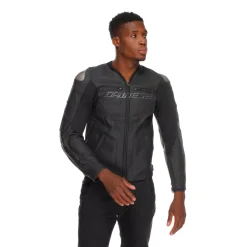 Dainese RACING 5 - MOTORRADLEDERJACKE HERREN BLACK/BLACK/BLACK Best