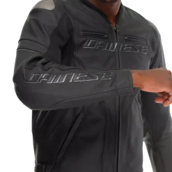 Dainese RACING 5 - MOTORRADLEDERJACKE HERREN BLACK/BLACK/BLACK Best