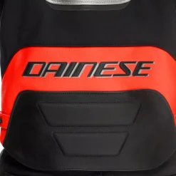Dainese RACING 5 - MOTORRADLEDERJACKE HERREN SILVER/BLACK/RED-FLUO Clearance