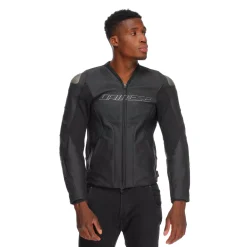 Dainese RACING 5 – PERFORIERTE LEDER-MOTORRADJACKE HERREN BLACK/BLACK/BLACK Sale