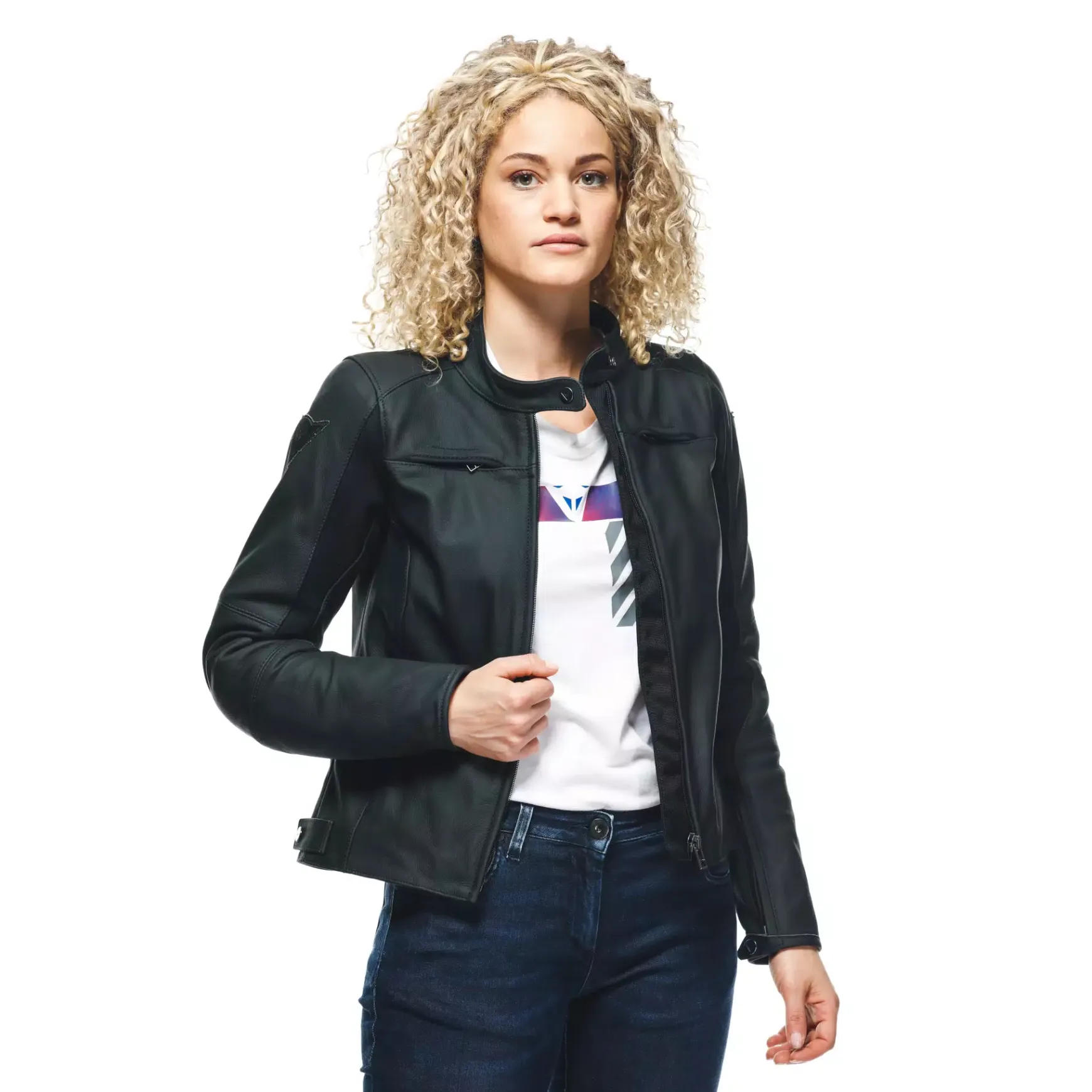 Dainese RAZON 2 LADY LEATHER JACKET BLACK Best