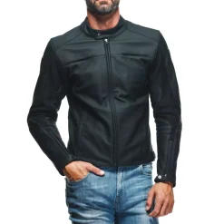 Dainese RAZON 2 LEATHER JACKET BLACK Discount