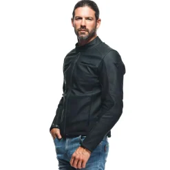 Dainese RAZON 2 LEATHER JACKET BLACK Discount