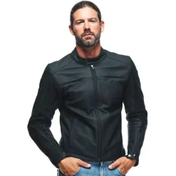 Dainese RAZON 2 LEATHER JACKET BLACK Discount