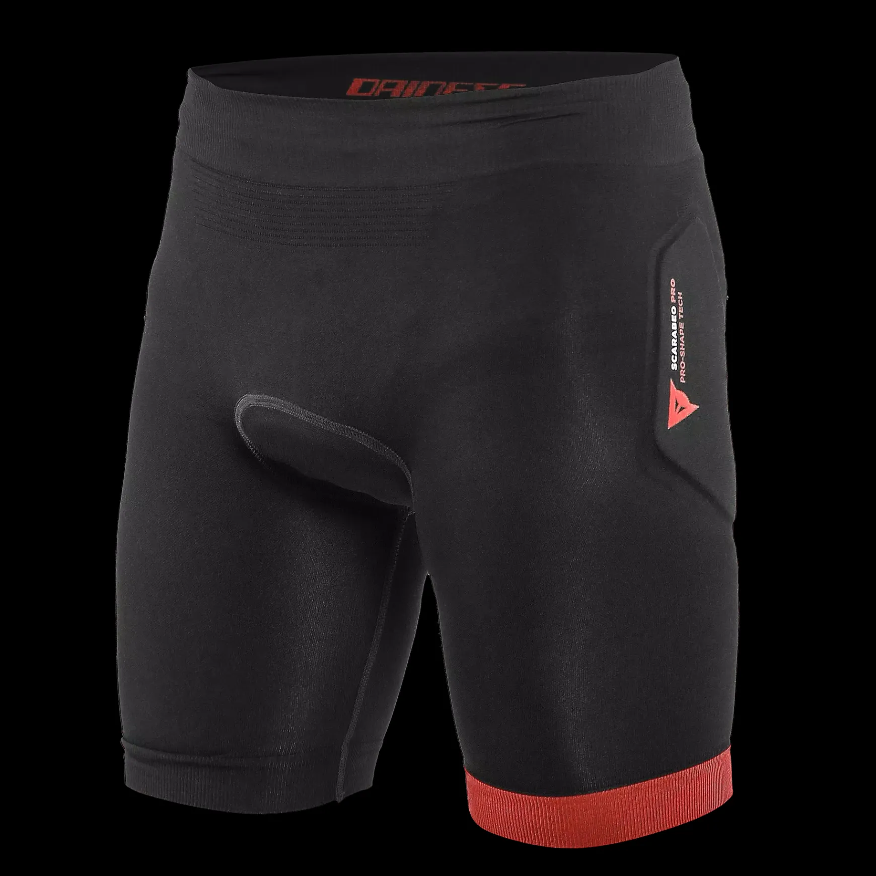 Dainese SCARABEO - BIKE SCHÜTZENDE SHORTS FÜR KINDER BLACK/RED