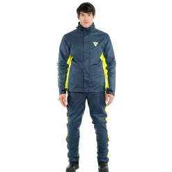Dainese STORM 2 UNISEX JACKET BLACK-IRIS/FLUO-YELLOW Hot