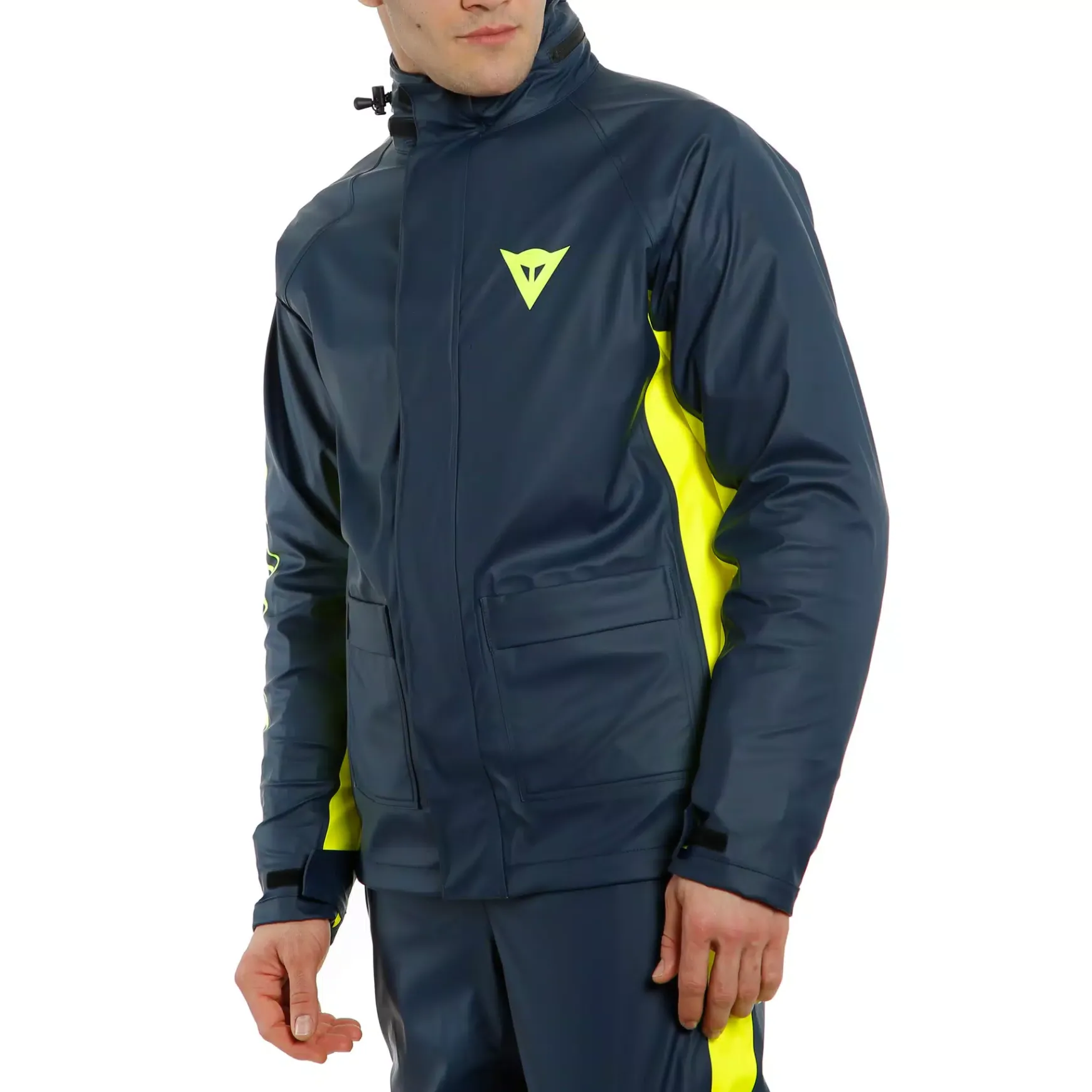 Dainese STORM 2 UNISEX JACKET BLACK-IRIS/FLUO-YELLOW Hot