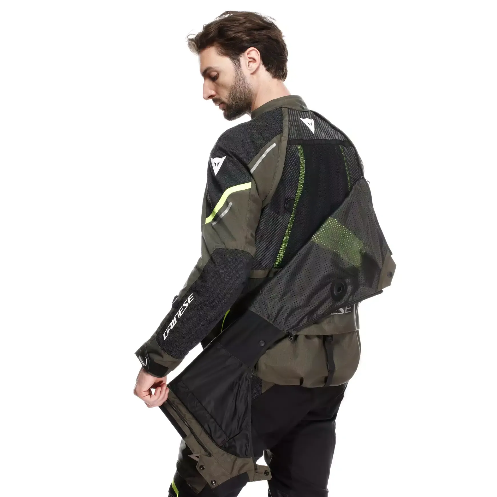 Dainese SUPER ADVENTURE ABSØLUTESHELL™ - MOTORRADJACKE OFF-ROAD HERREN TARMAC/BLACK/FLUO YELLOW Clearance