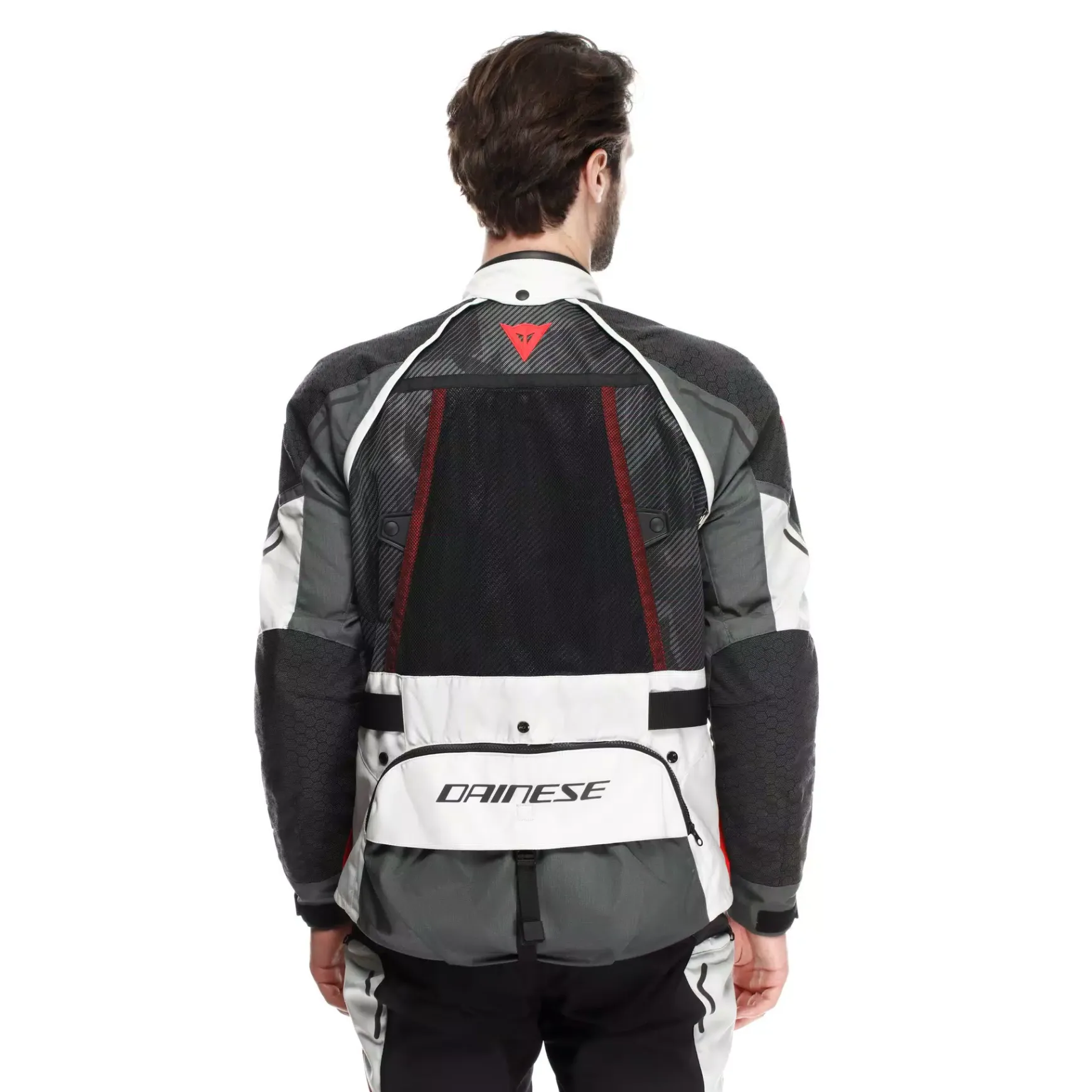 Dainese SUPER ADVENTURE ABSØLUTESHELL™ - MOTORRADJACKE OFF-ROAD HERREN GLACIER-GREY/IRON-GATE/RED Clearance