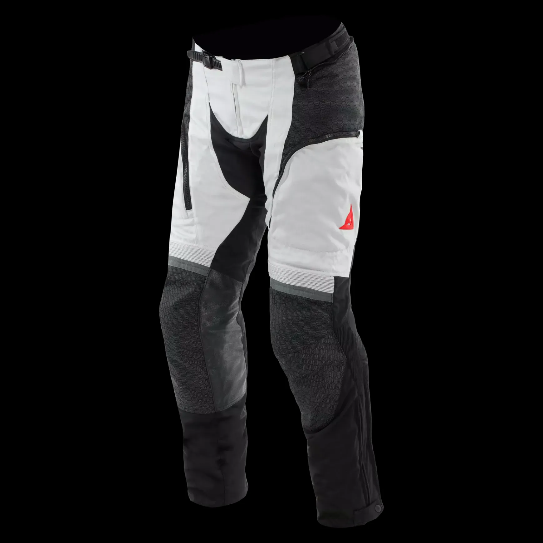 Dainese SUPER ADVENTURE ABSØLUTESHELL™ - OFF-ROAD-MOTORENHOSEN HERREN BLACK/GLACIER-GREY/RED New