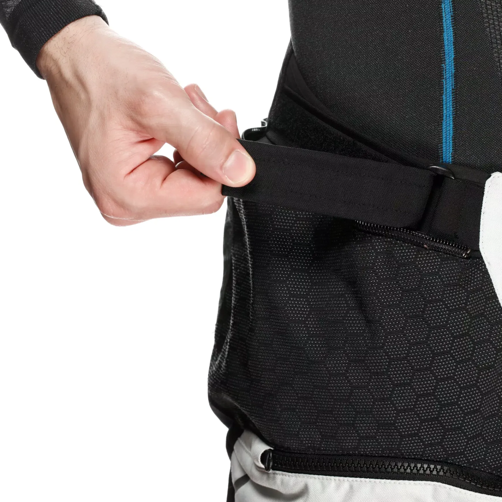 Dainese SUPER ADVENTURE ABSØLUTESHELL™ - OFF-ROAD-MOTORENHOSEN HERREN BLACK/GLACIER-GREY/RED New