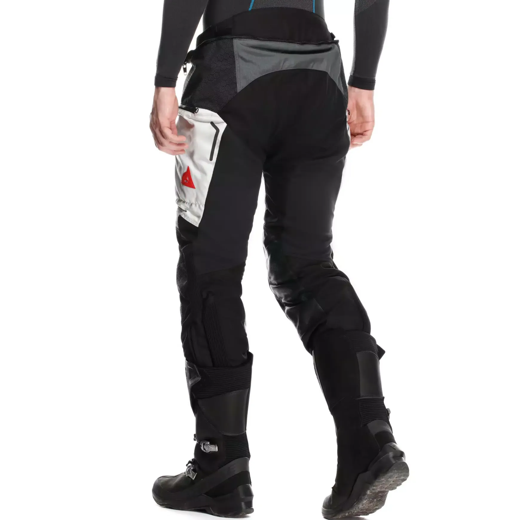 Dainese SUPER ADVENTURE ABSØLUTESHELL™ - OFF-ROAD-MOTORENHOSEN HERREN BLACK/GLACIER-GREY/RED New
