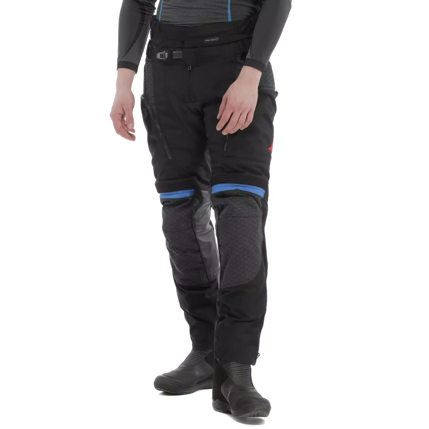 Dainese SUPER ADVENTURE ABSØLUTESHELL™ - OFF-ROAD-MOTORENHOSEN HERREN BLACK/BLACK/BLUE