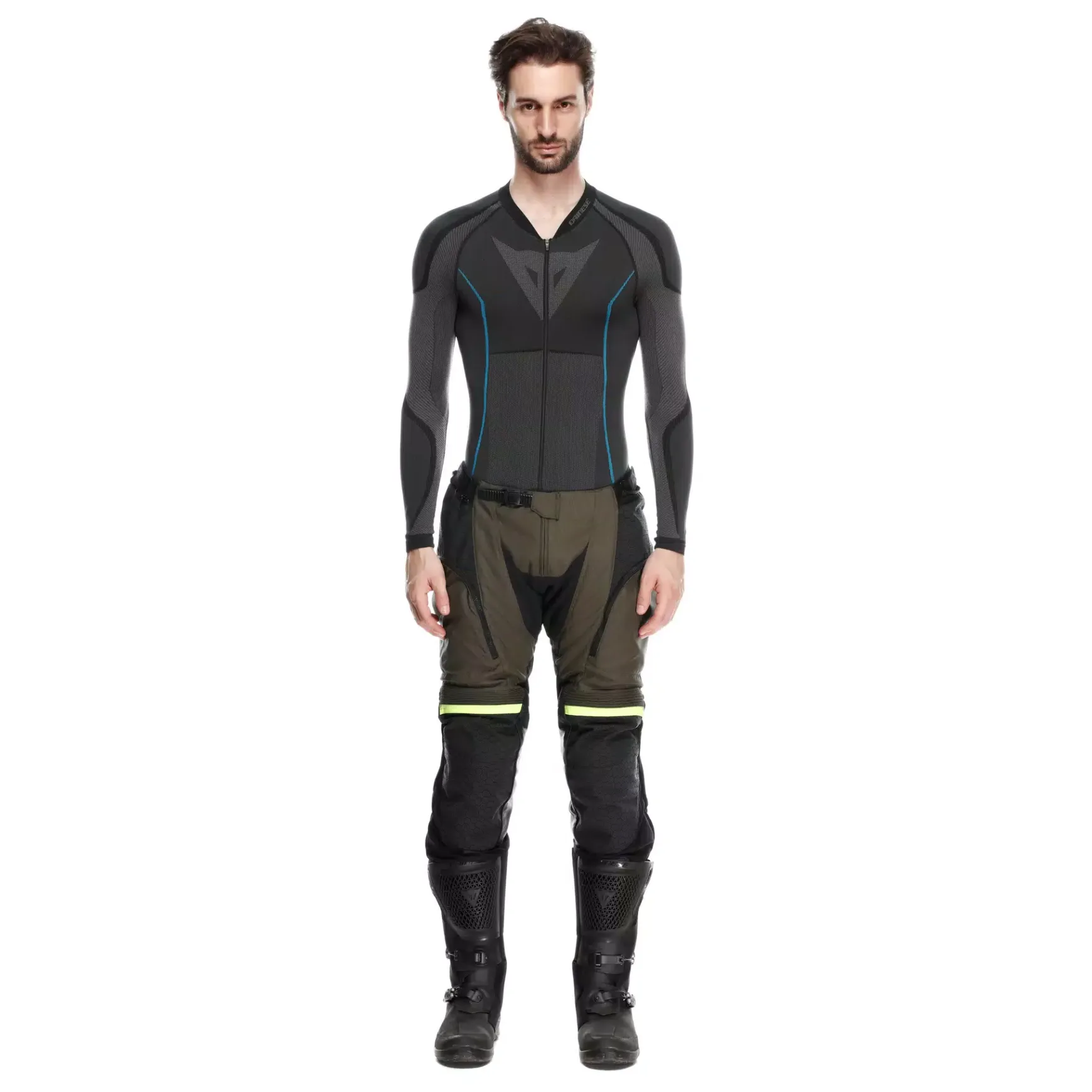 Dainese SUPER ADVENTURE ABSØLUTESHELL™ - OFF-ROAD-MOTORENHOSEN HERREN BLACK/TARMAC/FLUO YELLOW Discount