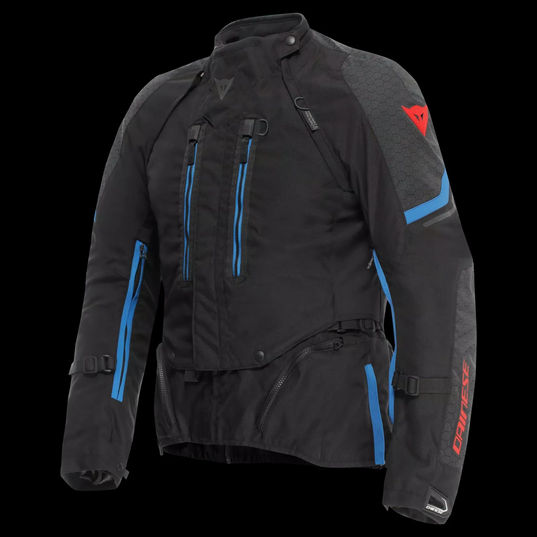 Dainese SUPER ADVENTURE ABSØLUTESHELL™ - MOTORRADJACKE OFF-ROAD HERREN BLACK/BLACK/BLUE Outlet