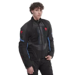 Dainese SUPER ADVENTURE ABSØLUTESHELL™ - MOTORRADJACKE OFF-ROAD HERREN BLACK/BLACK/BLUE Outlet