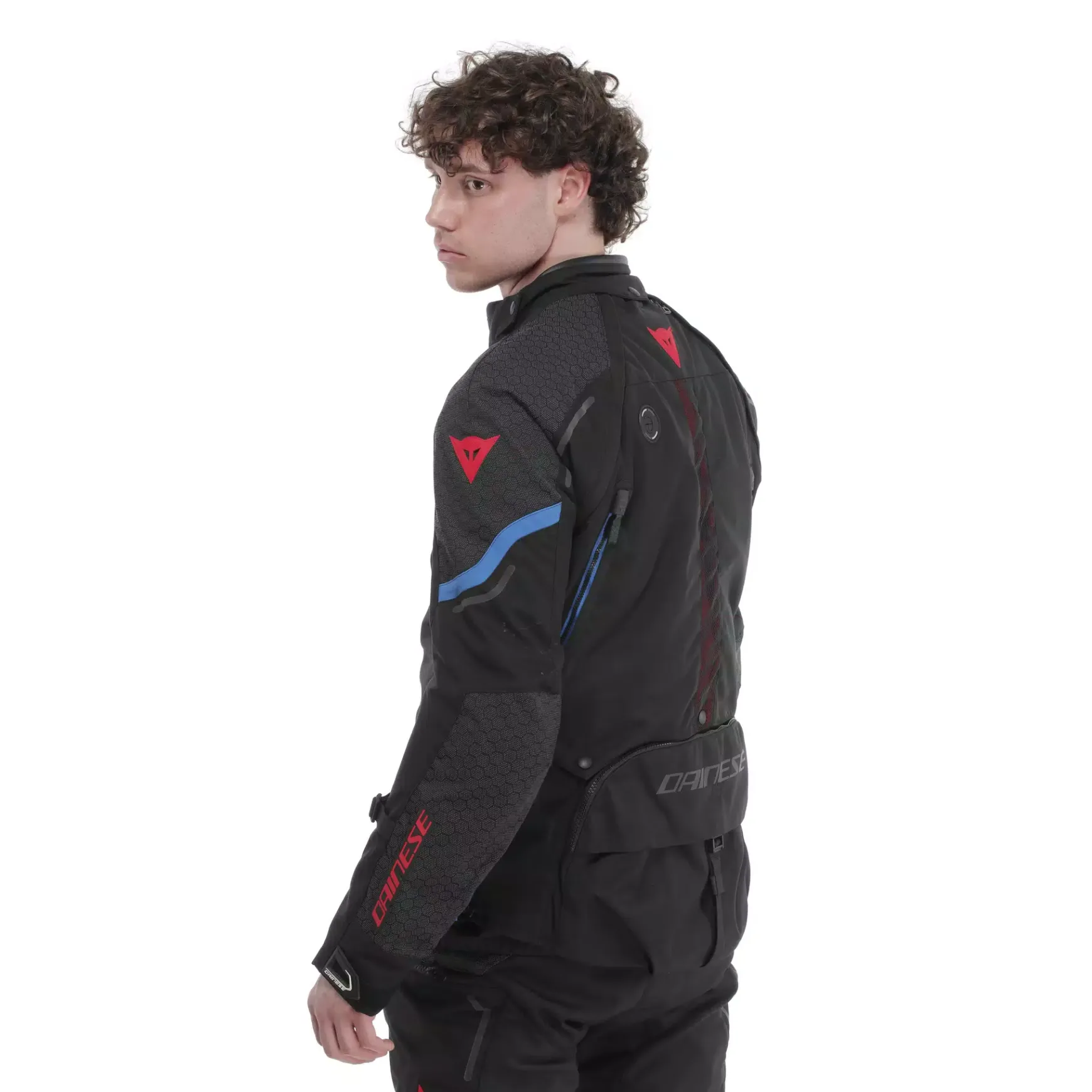 Dainese SUPER ADVENTURE ABSØLUTESHELL™ - MOTORRADJACKE OFF-ROAD HERREN BLACK/BLACK/BLUE Outlet