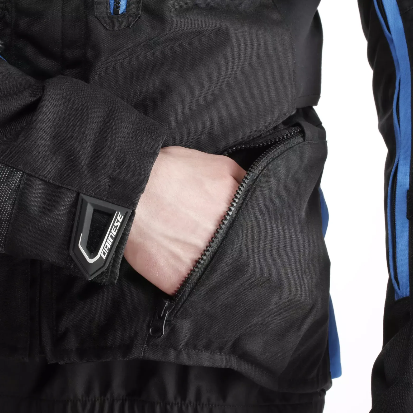 Dainese SUPER ADVENTURE ABSØLUTESHELL™ - MOTORRADJACKE OFF-ROAD HERREN BLACK/BLACK/BLUE Outlet