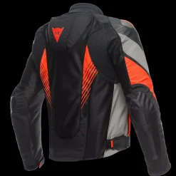 Dainese SUPER RIDER 2 ABSOLUTESHELL™ JACKET BLACK/DARK-GULL-GRAY/FLUO-RED Hot