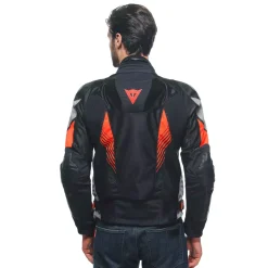 Dainese SUPER RIDER 2 ABSOLUTESHELL™ JACKET BLACK/DARK-GULL-GRAY/FLUO-RED Hot
